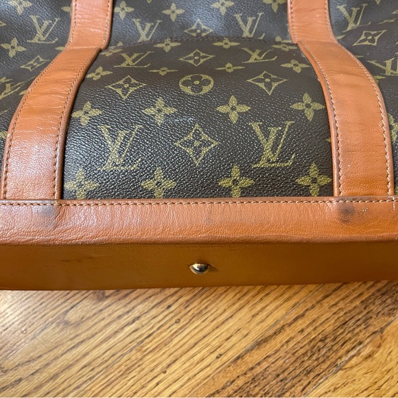 Vintage Authentic Louis Vuitton Sac Bag Large Monogram Weekend PM Tote - Rare - Picture 6 of 12